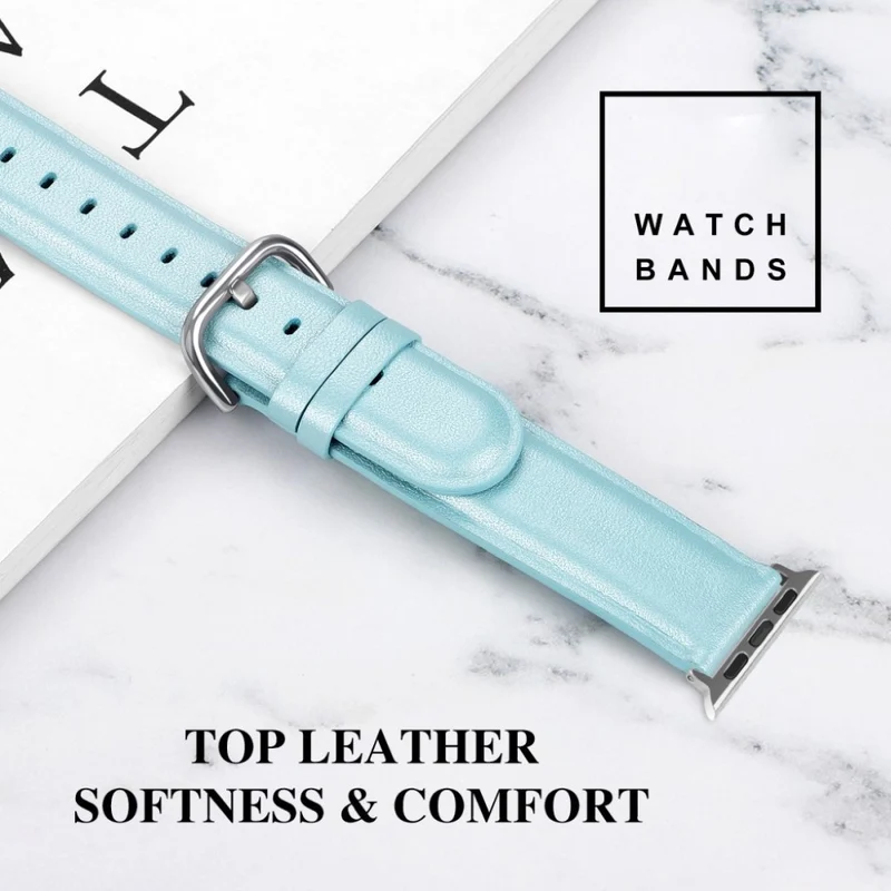Super schön Apple Watch Series 5 44mm Echtes Leder armband