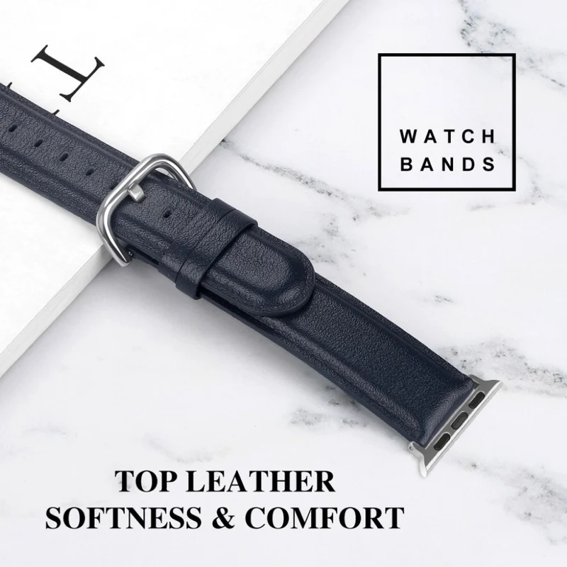 Super schön Apple Watch Series 5 44mm Echtes Leder armband