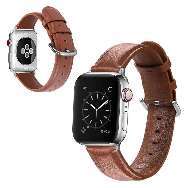 Super schön Apple Watch Series 5 44mm Echtes Leder armband