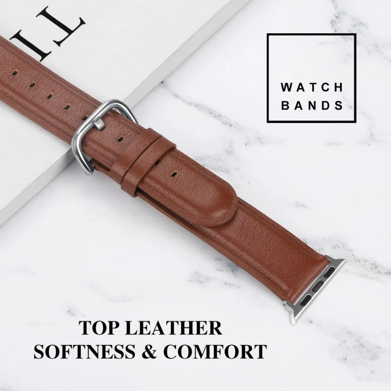 Super schön Apple Watch Series 5 44mm Echtes Leder armband