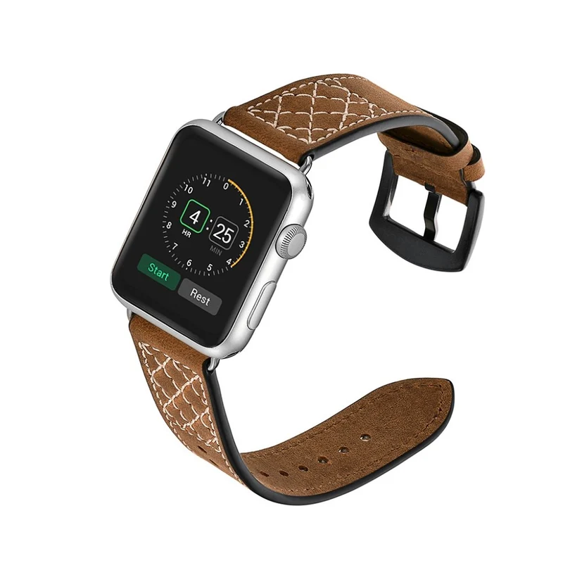 Mega gut Apple Watch Series 5 44mm Echtes Leder armband