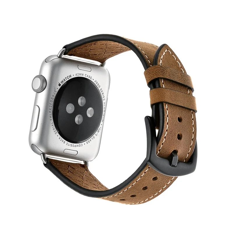 Mega gut Apple Watch Series 5 44mm Echtes Leder armband