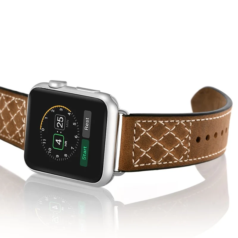 Mega gut Apple Watch Series 5 44mm Echtes Leder armband
