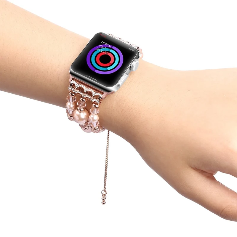 Absolut bequem Apple Watch Series 7 45mm Strass armband