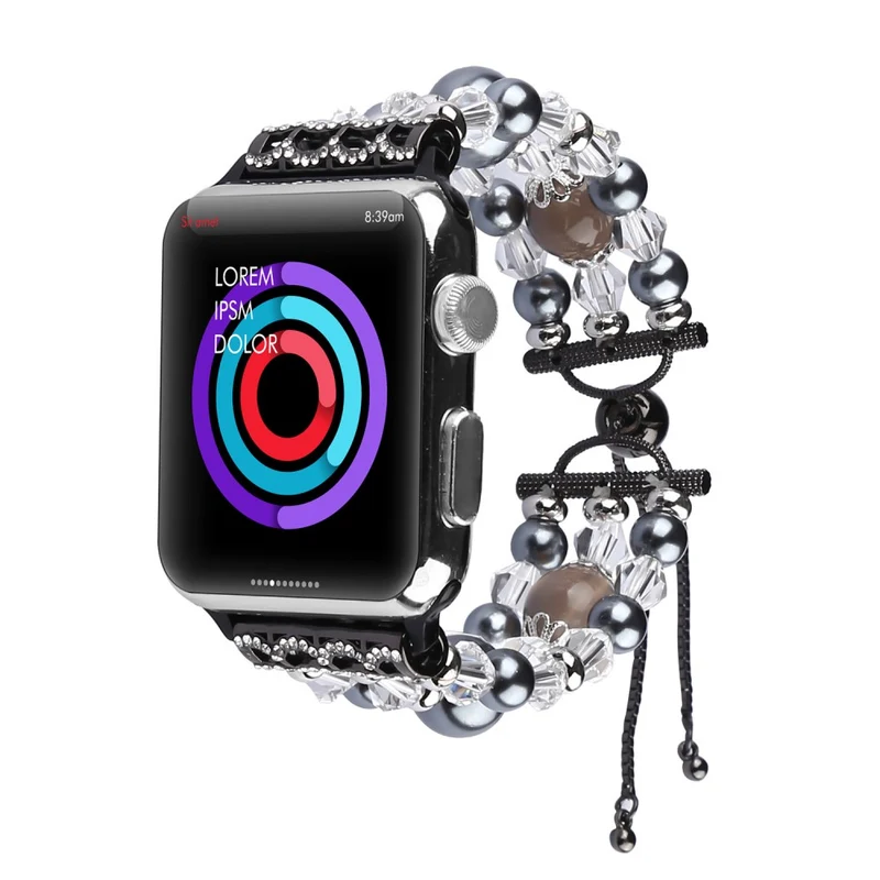 Absolut bequem Apple Watch Series 7 45mm Strass armband