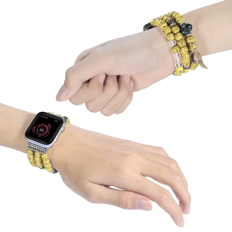 Mega angenehm Apple Watch Series 7 45mm Strass armband