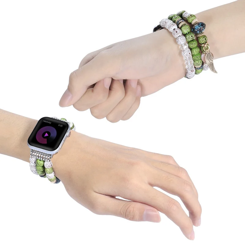 Mega angenehm Apple Watch Series 7 45mm Strass armband