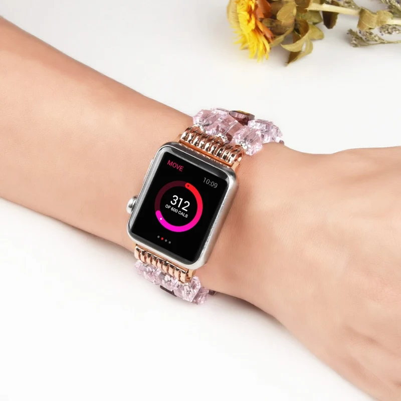 Mega zäh Apple Watch Series 7 45mm Strass armband