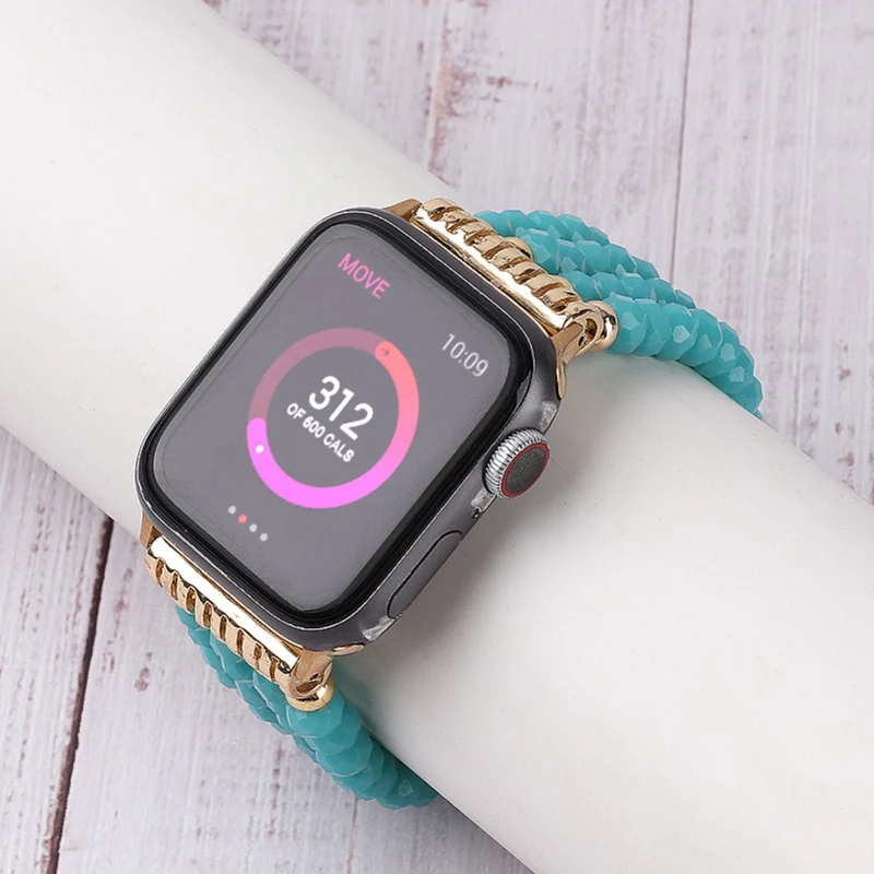Auffallend modisch Apple Watch Series 7 45mm Strass armband