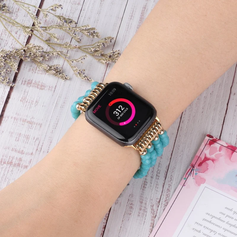 Auffallend modisch Apple Watch Series 7 45mm Strass armband