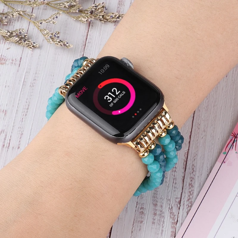 Auffallend modisch Apple Watch Series 7 45mm Strass armband