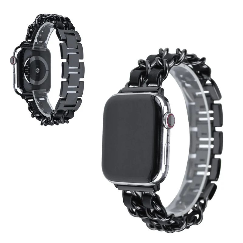 Apple Watch Series 5 40mm / Apple Watch 40mm Metall und Kunstleder armband