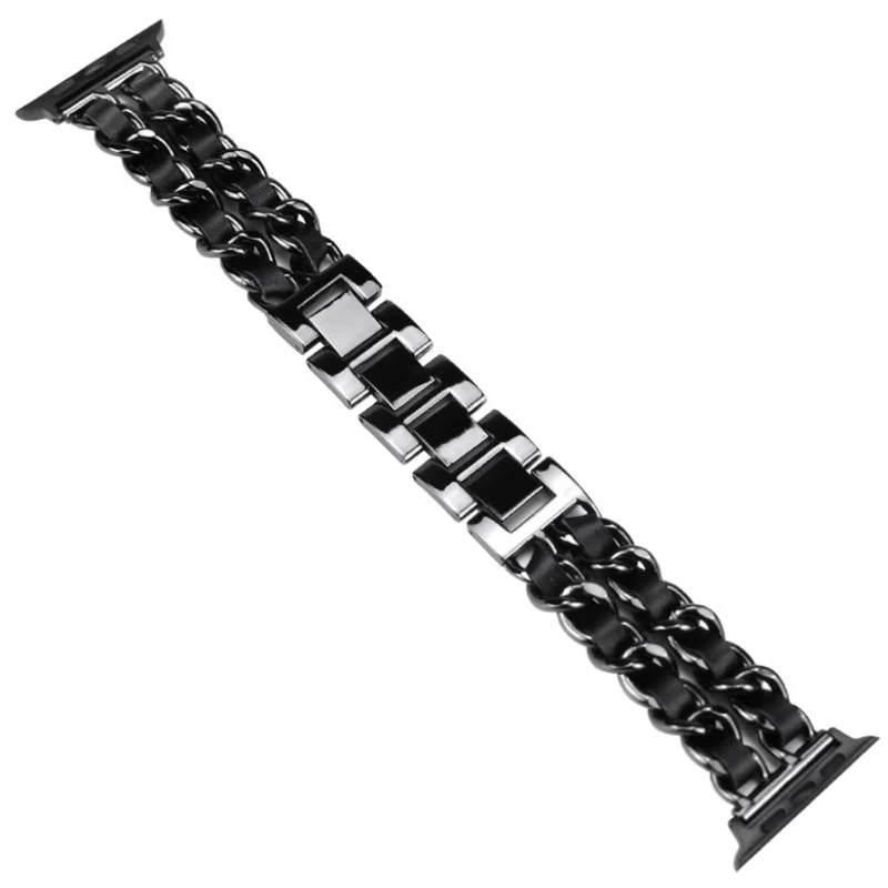 Apple Watch Series 5 40mm / Apple Watch 40mm Metall und Kunstleder armband
