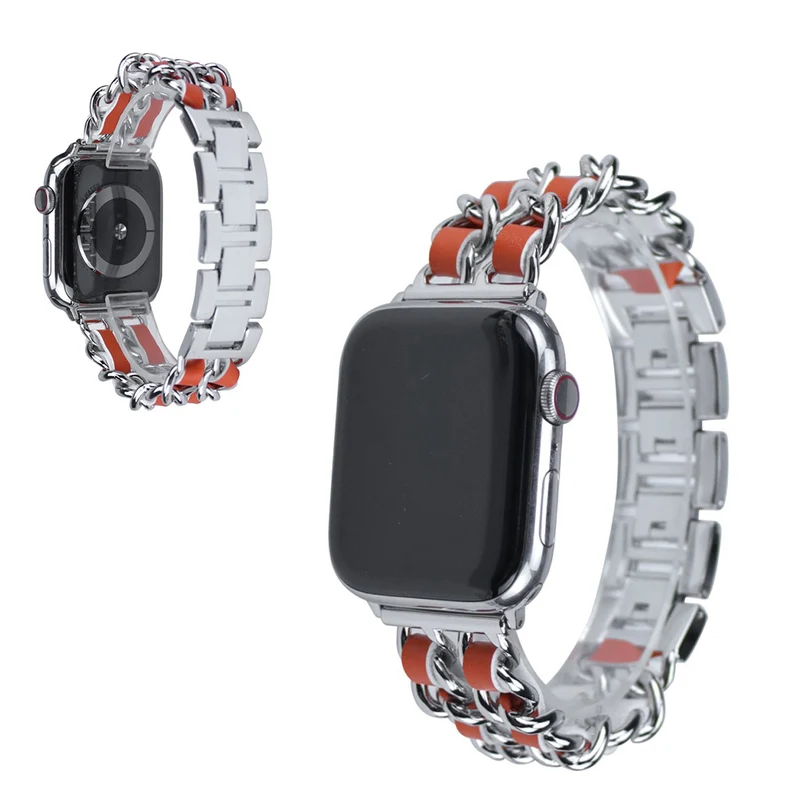 Apple Watch Series 5 40mm / Apple Watch 40mm Metall und Kunstleder armband