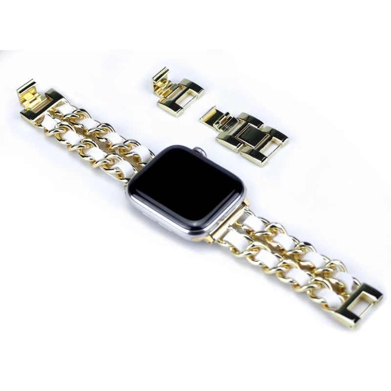 Apple Watch Series 5 40mm / Apple Watch 40mm Metall und Kunstleder armband
