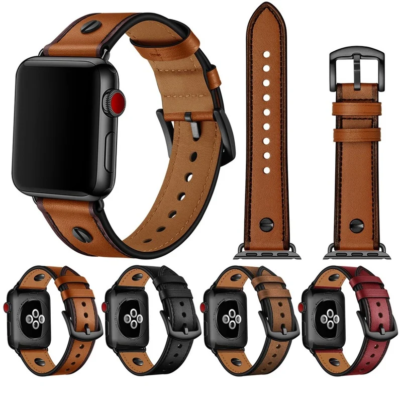Apple Watch Series 5 40mm / Apple Watch 40mm Echtes Leder armband