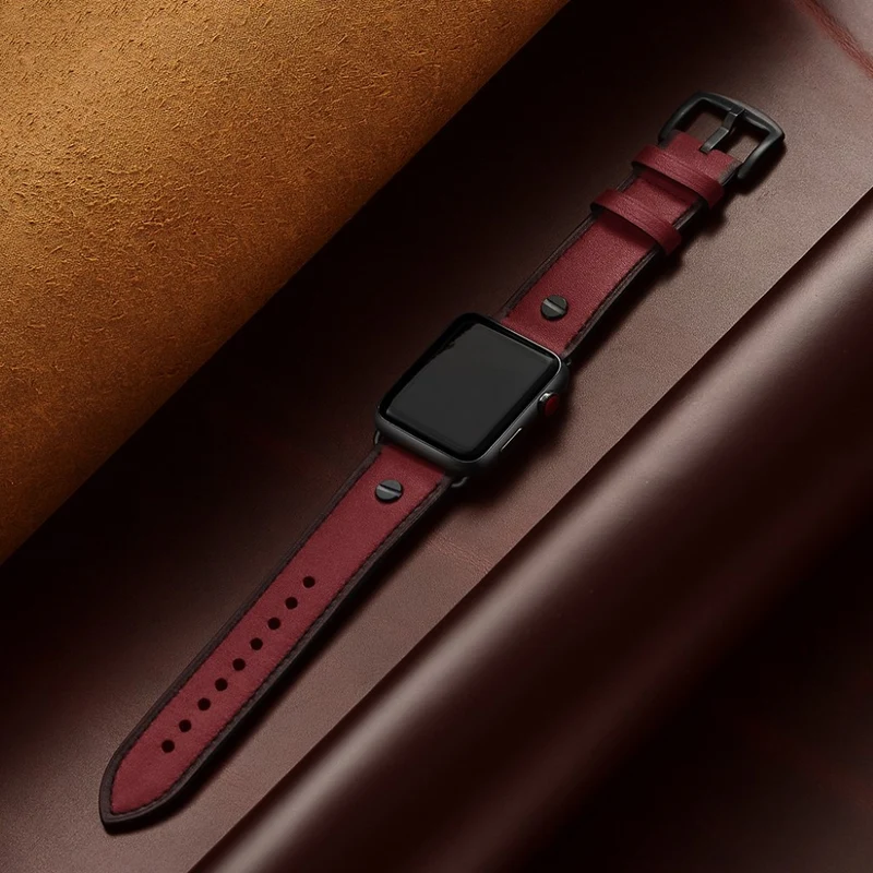 Apple Watch Series 5 40mm / Apple Watch 40mm Echtes Leder armband