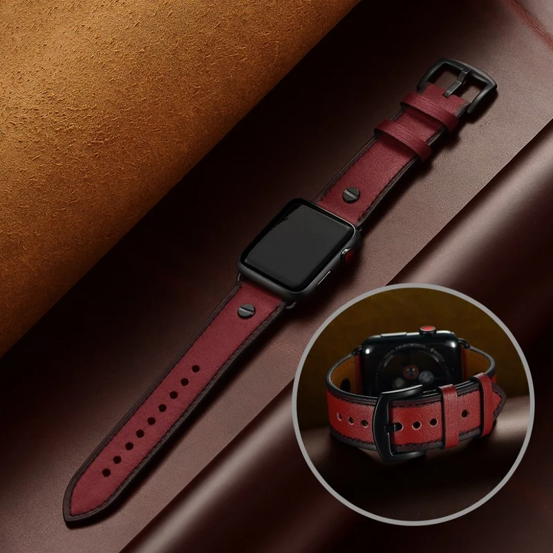 Apple Watch Series 5 40mm / Apple Watch 40mm Echtes Leder armband