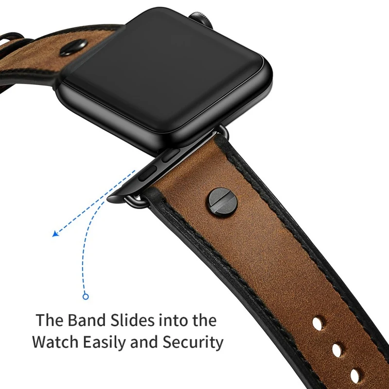 Apple Watch Series 5 40mm / Apple Watch 40mm Echtes Leder armband