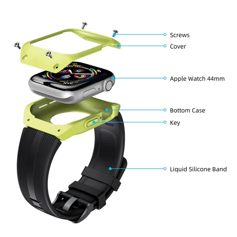 Apple Watch Series 5 40mm / Apple Watch 40mm Silikon / TPU armband