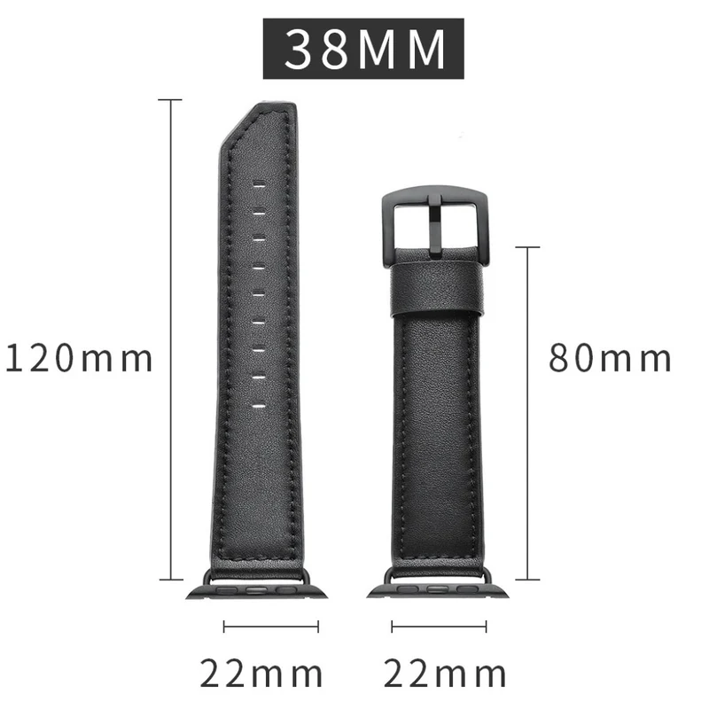 Apple Watch Series 5 40mm / Apple Watch 40mm Echtes Leder armband