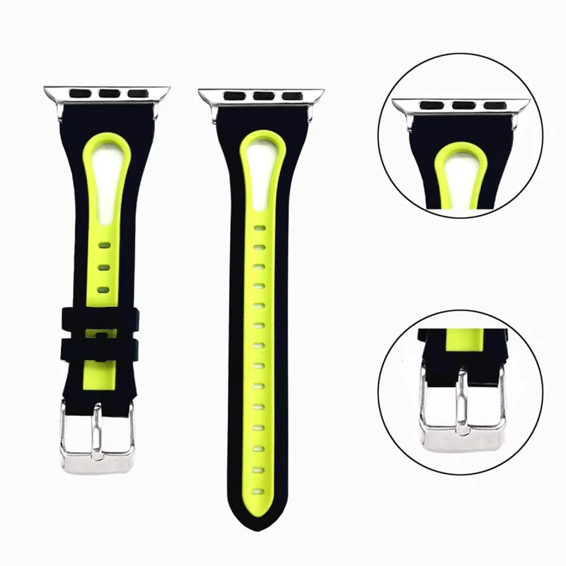 Modisch Apple Watch Series 4 44mm Silikon / TPU armband