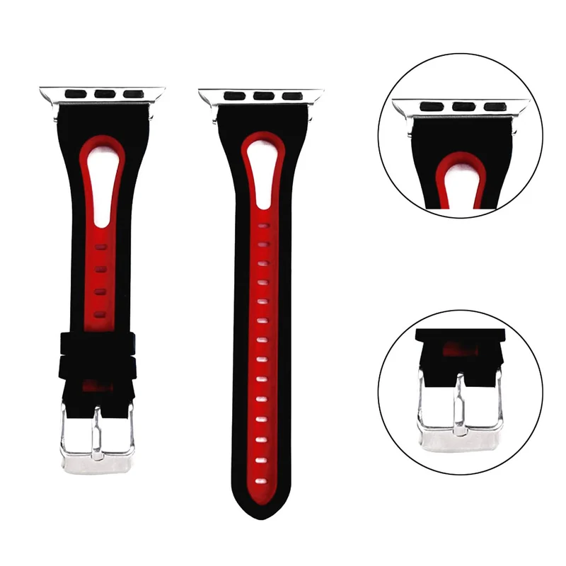 Modisch Apple Watch Series 4 44mm Silikon / TPU armband