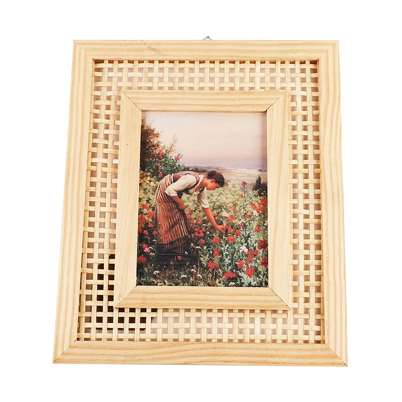 Dekorativer Woven-Fotohalter Karnz