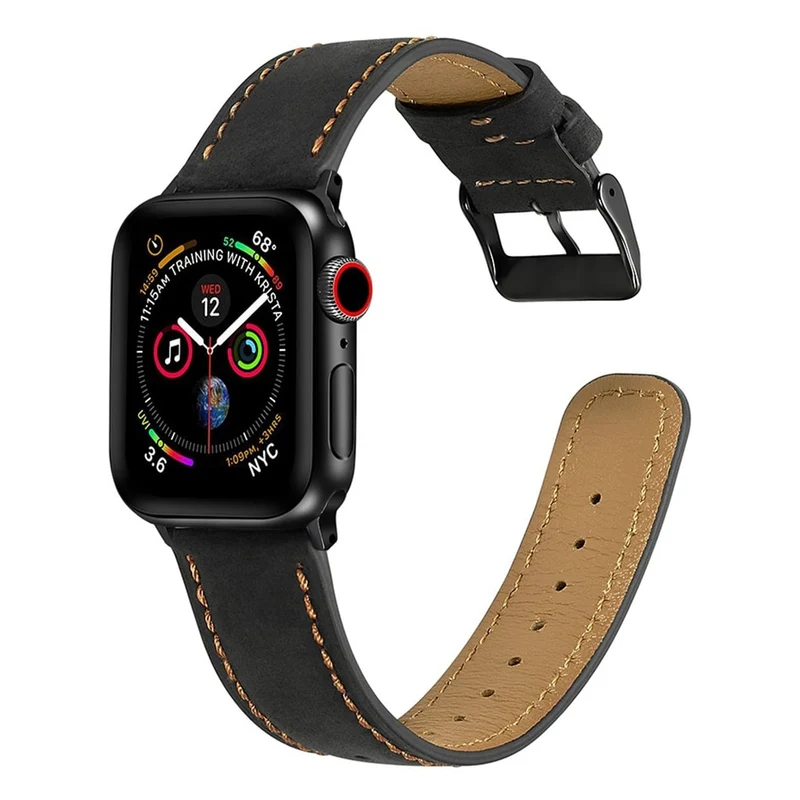 Süß Apple Watch Series 4 44mm Echtes Leder armband