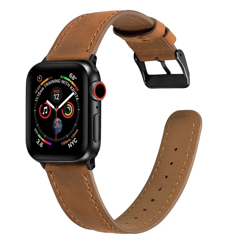 Süß Apple Watch Series 4 44mm Echtes Leder armband