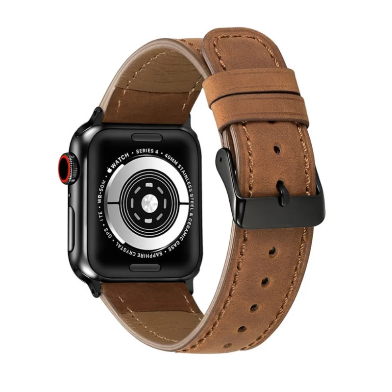 Süß Apple Watch Series 4 44mm Echtes Leder armband
