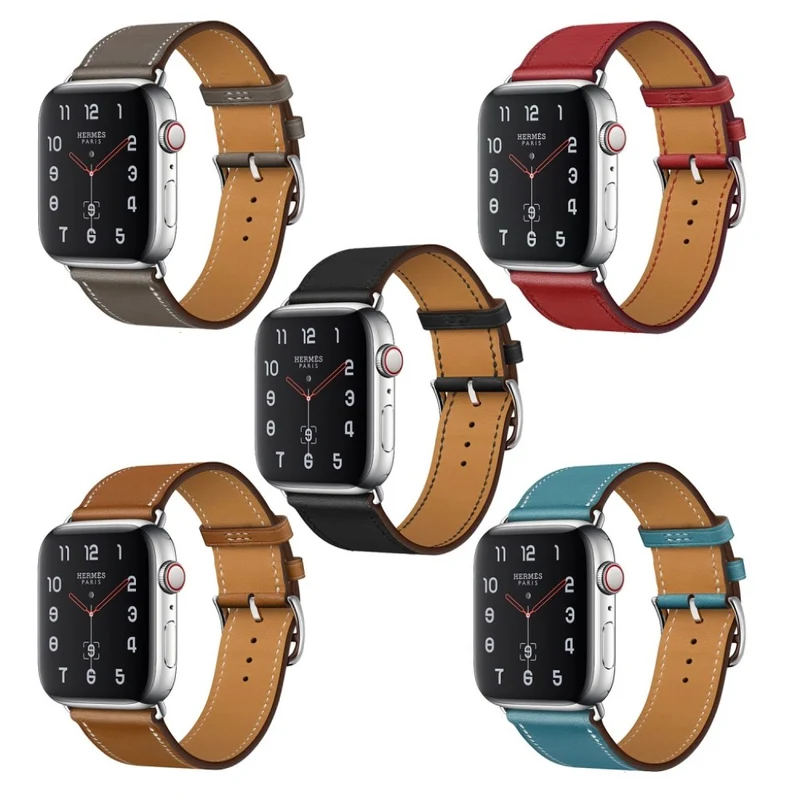 Bequem Apple Watch Series 4 44mm Echtes Leder armband