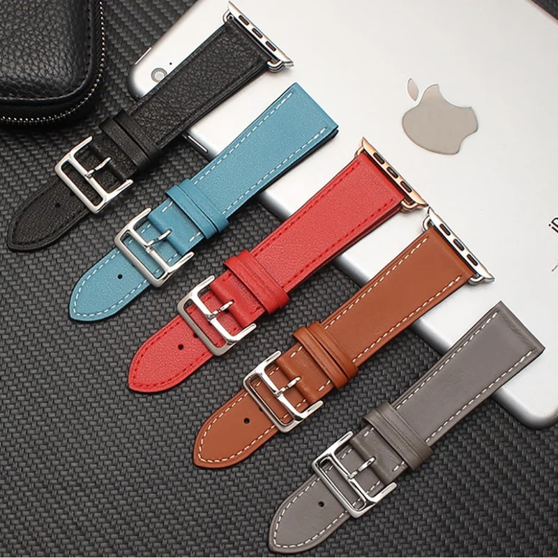 Bequem Apple Watch Series 4 44mm Echtes Leder armband