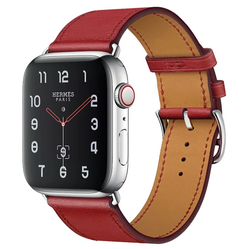 Bequem Apple Watch Series 4 44mm Echtes Leder armband
