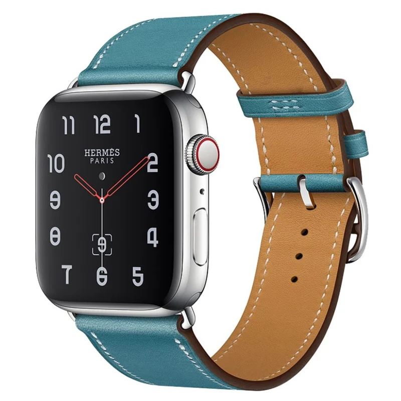Bequem Apple Watch Series 4 44mm Echtes Leder armband