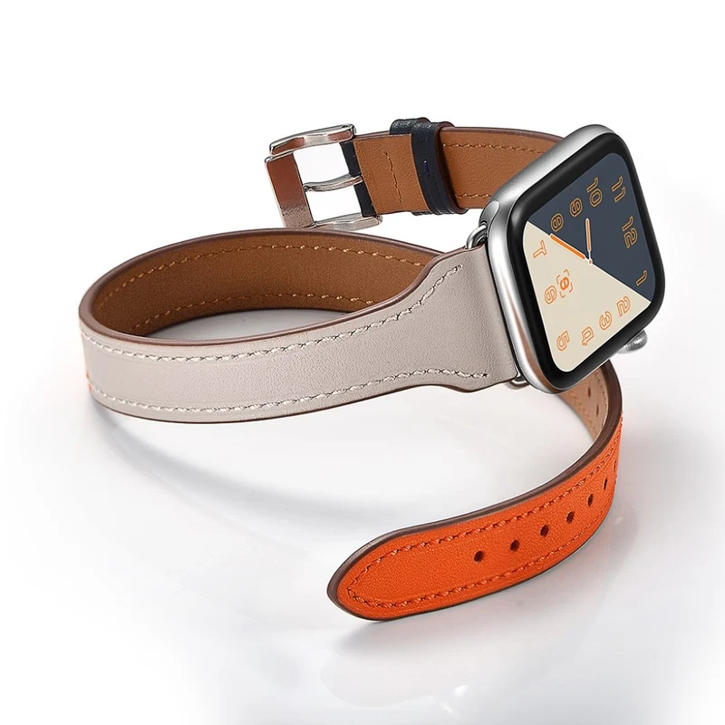 Apple Watch Series 5 44mm / Apple Watch 44mm Echtes Leder armband
