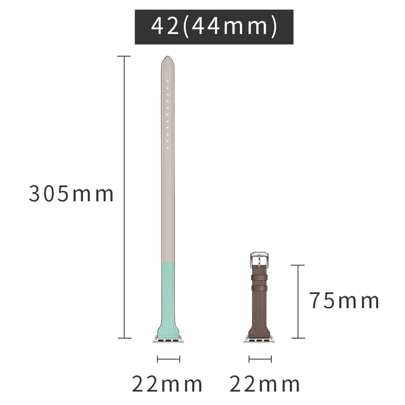 Apple Watch Series 5 44mm / Apple Watch 44mm Echtes Leder armband