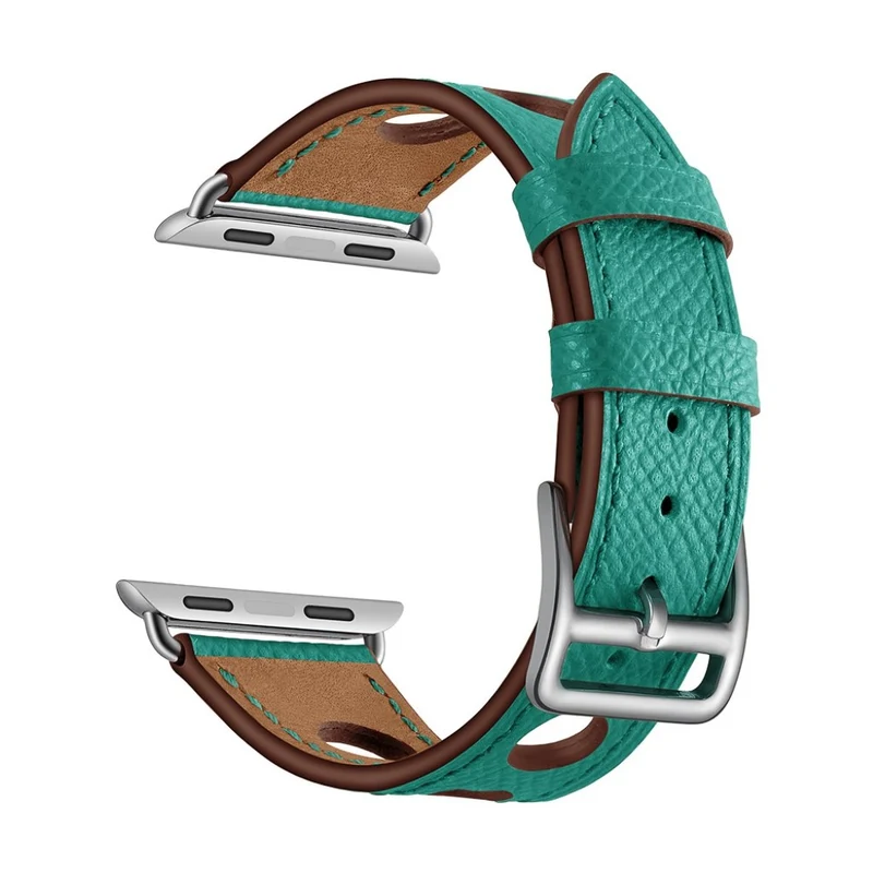 Entzückend Apple Watch Series 5 44mm Echtes Leder armband