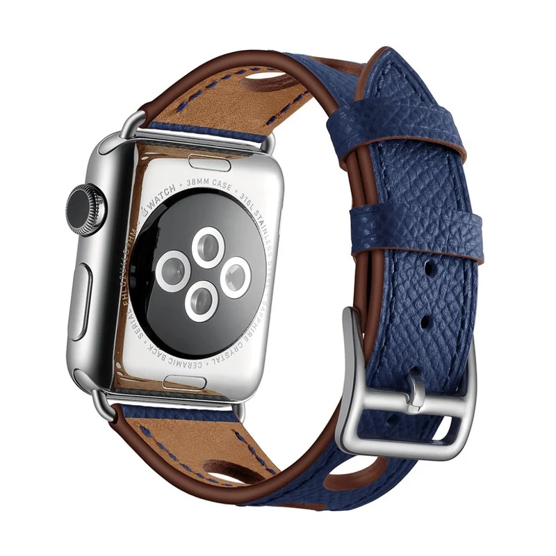 Entzückend Apple Watch Series 5 44mm Echtes Leder armband
