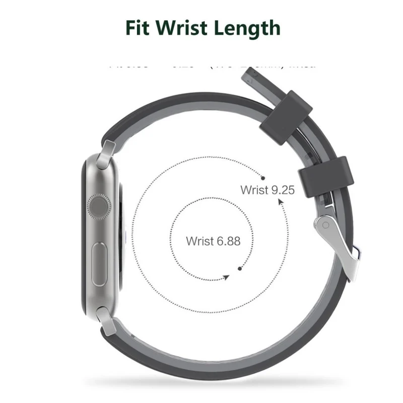 Bequem Apple Watch Series 1-3 42mm Silikon / TPU armband