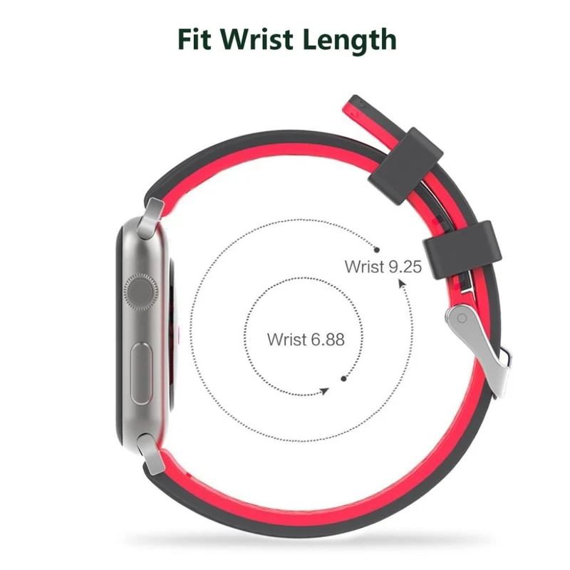 Bequem Apple Watch Series 1-3 42mm Silikon / TPU armband