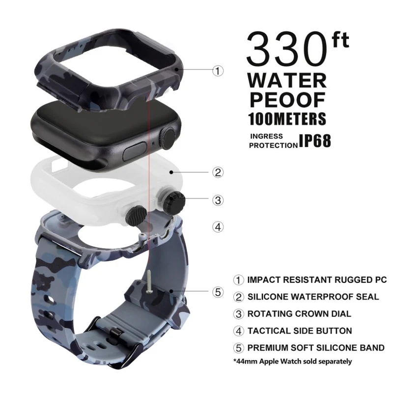 Megastark Apple Watch Series 1-3 42mm Silikon / TPU armband