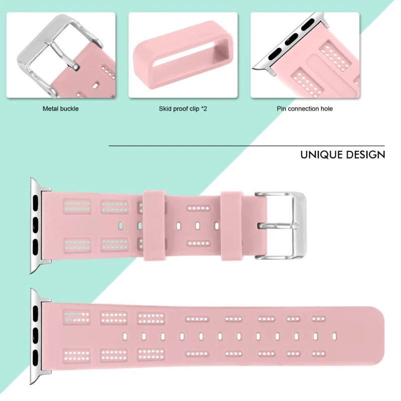 Wunderbar Apple Watch Series 1-3 42mm Silikon / TPU armband