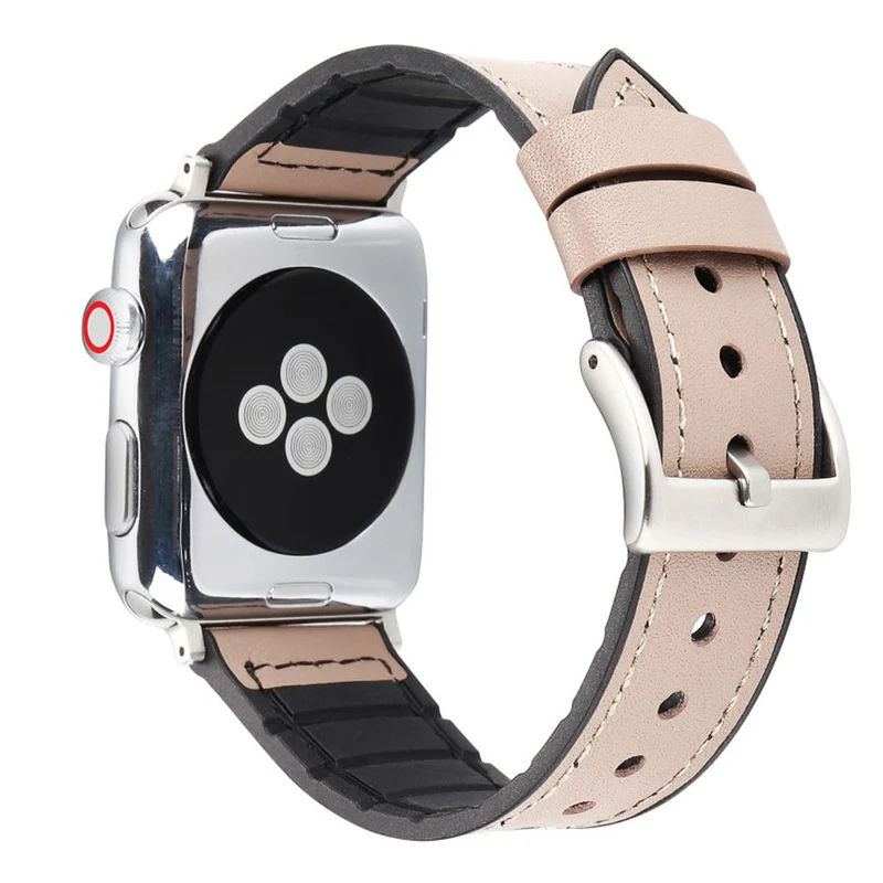 Apple Watch Series 4 44mm Kunstleder und Silikon / TPU armband