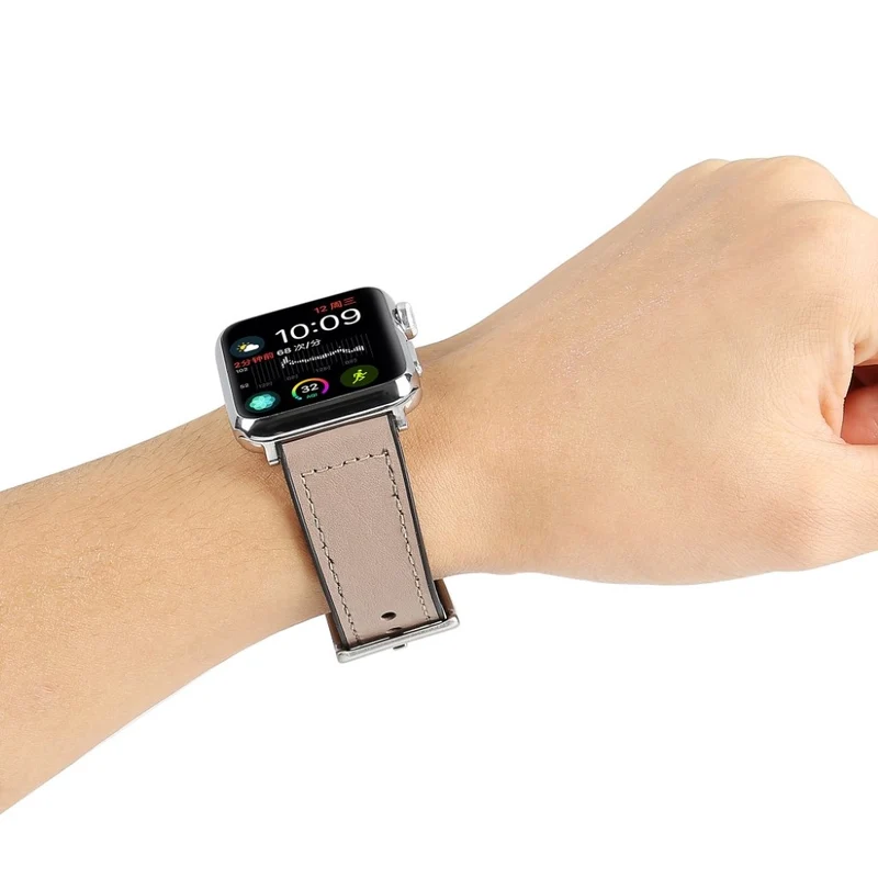 Apple Watch Series 4 44mm Kunstleder und Silikon / TPU armband