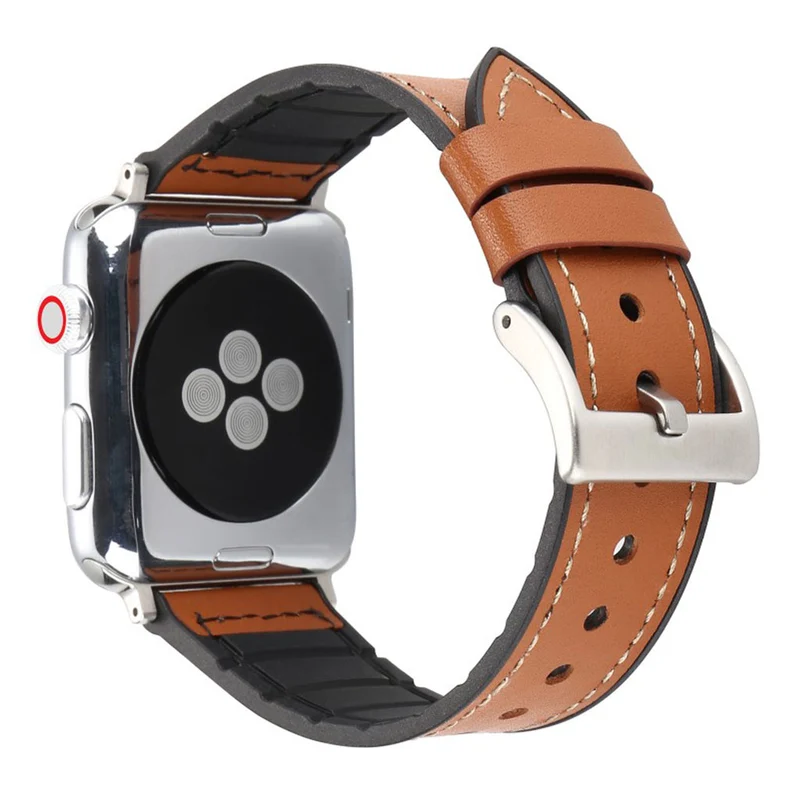 Apple Watch Series 4 44mm Kunstleder und Silikon / TPU armband