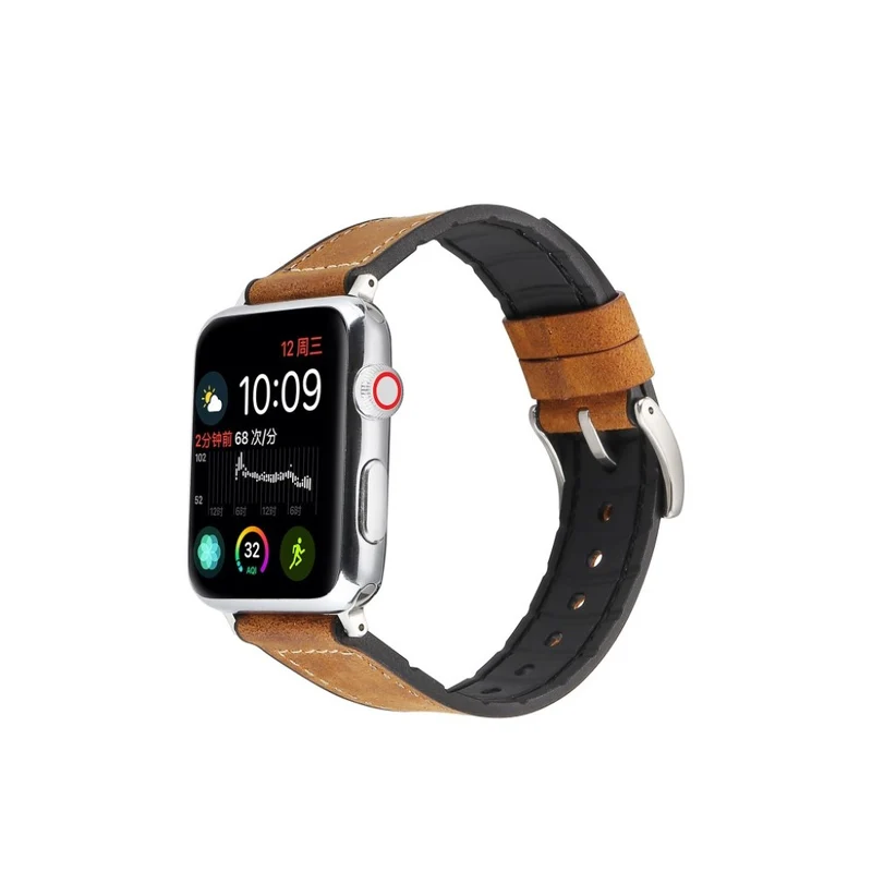 Apple Watch Series 4 44mm Kunstleder und Silikon / TPU armband