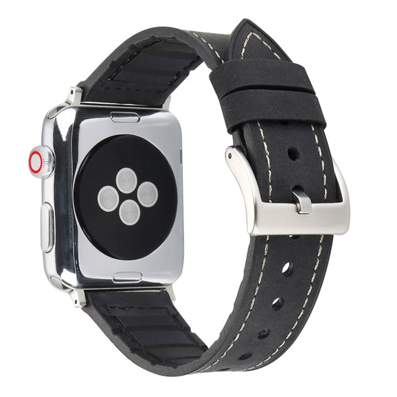 Sehr haltbar Apple Kunstleder und Silikon / TPU armband
