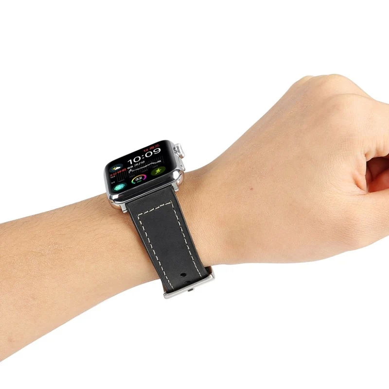Sehr haltbar Apple Kunstleder und Silikon / TPU armband