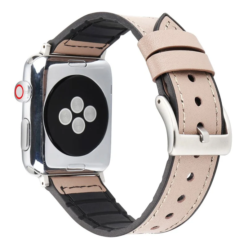 Sehr haltbar Apple Kunstleder und Silikon / TPU armband